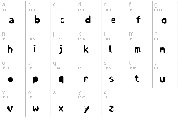 Steroid-Fatty lowercase a-z preview