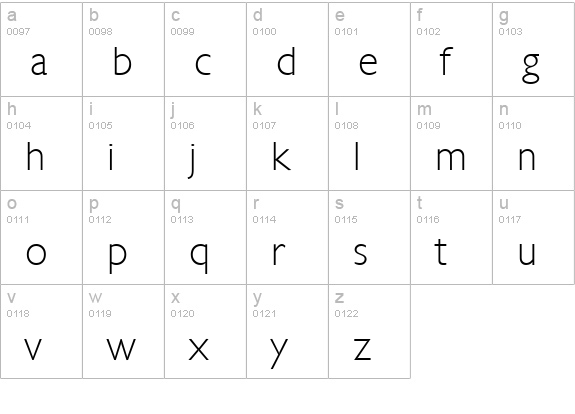 Stewardson Regular lowercase a-z preview