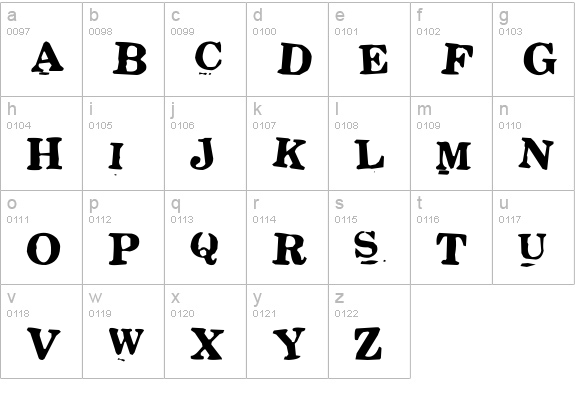 Stickons Two lowercase a-z preview