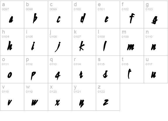 Still Time Ink lowercase a-z preview