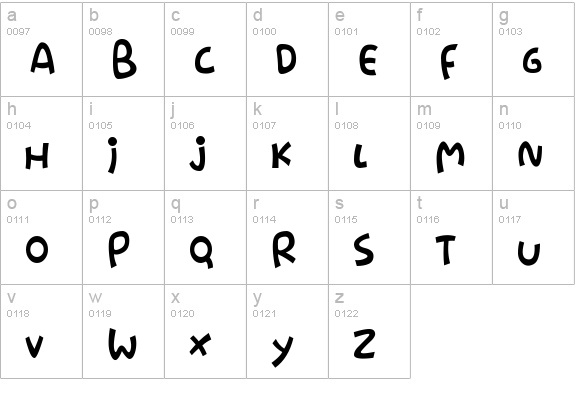 Stringz
 lowercase a-z preview