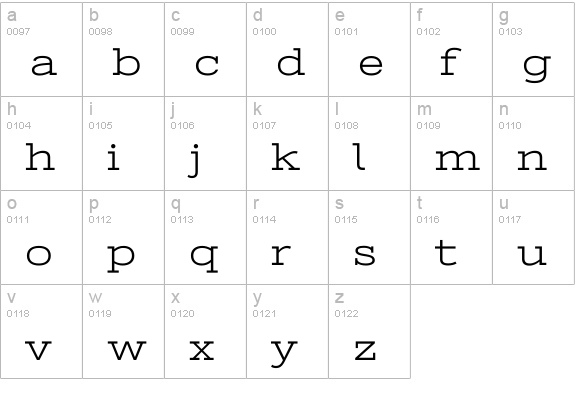 Stint Ultra Expanded lowercase a-z preview