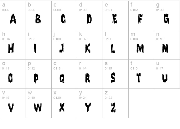 Stolzenfels lowercase a-z preview
