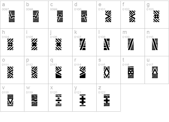 Stoned-OrnamentsOne lowercase a-z preview