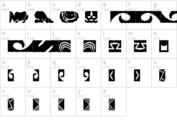 Stoned-OrnamentsTwo lowercase a-z preview