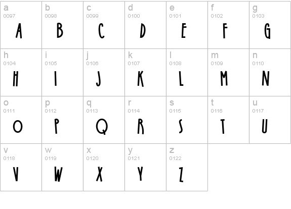 StoneSoupNF lowercase a-z preview