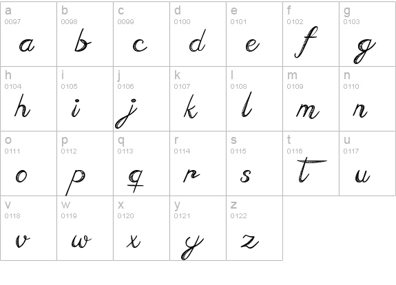 Stoon lowercase a-z preview