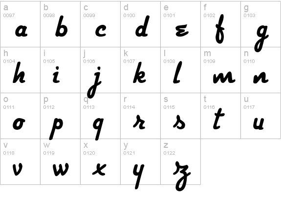 Strato Medium lowercase a-z preview