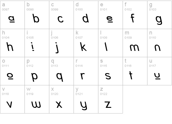 Street - Upper Reverse Italic lowercase a-z preview