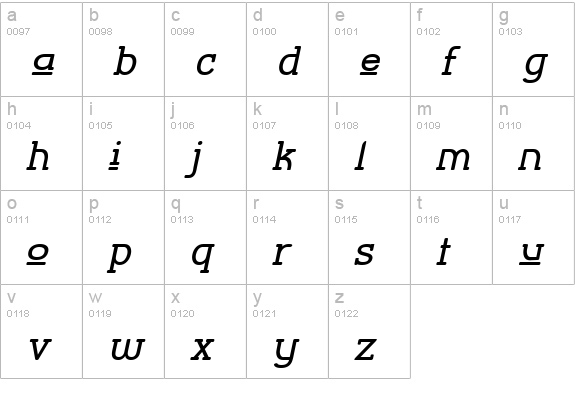 Street Corner Slab Upper Obl lowercase a-z preview
