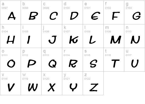 Streetwise buddy lowercase a-z preview