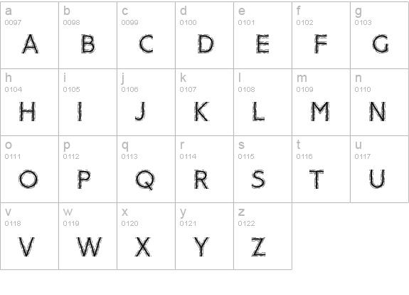 Strobos Std lowercase a-z preview