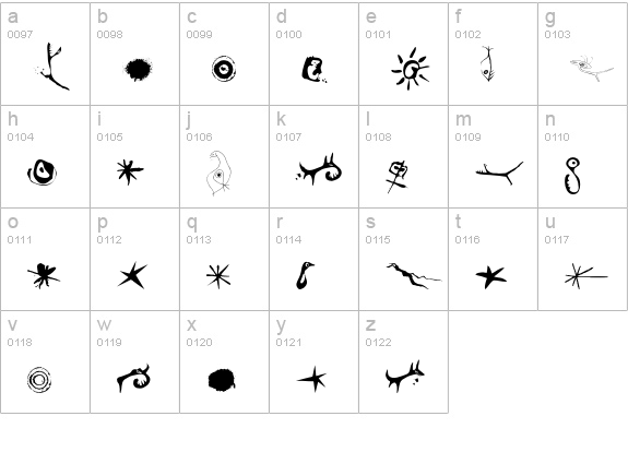 STROKE-Off lowercase a-z preview