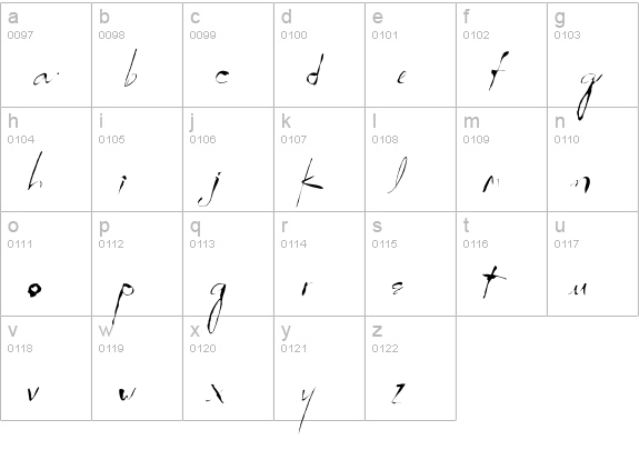 STROKE-Thin lowercase a-z preview