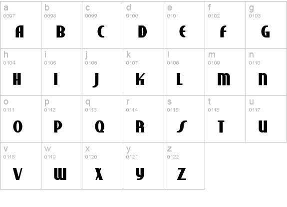 Studebaker NF Bold lowercase a-z preview