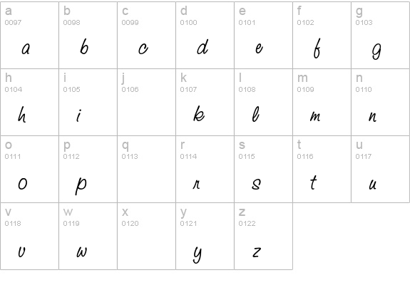 StudioScriptEF-Alternative lowercase a-z preview