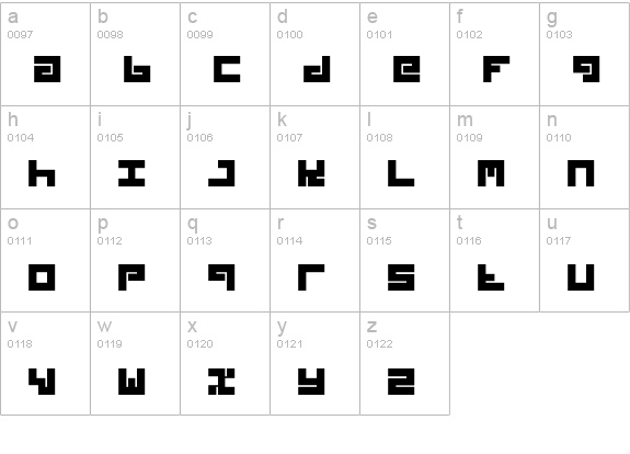 Styl-Regular lowercase a-z preview