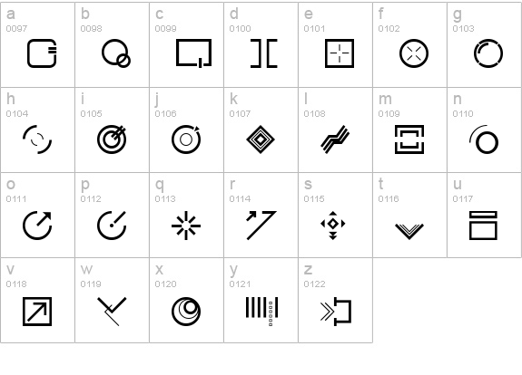 StyleBats CleanCut lowercase a-z preview