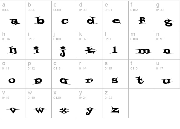 Styrofoam Feelings lowercase a-z preview