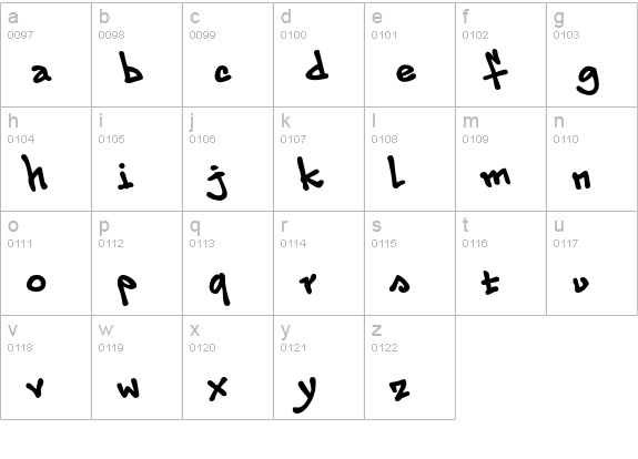 Subway Pro Berlin lowercase a-z preview
