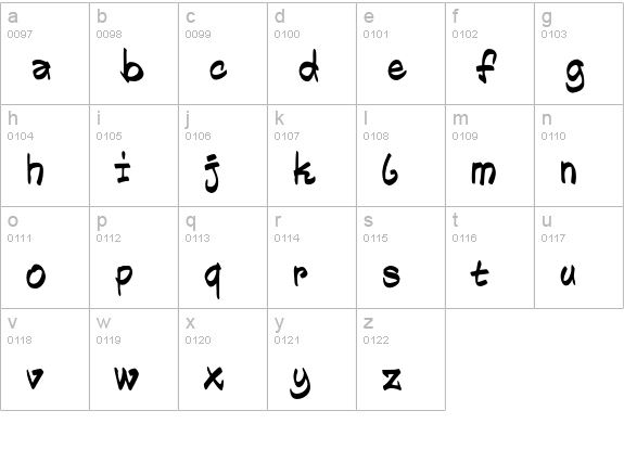 Subway Pro Paris lowercase a-z preview