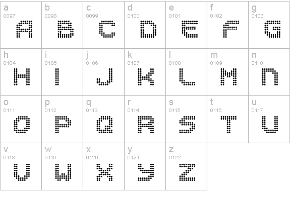 Sucaba lowercase a-z preview