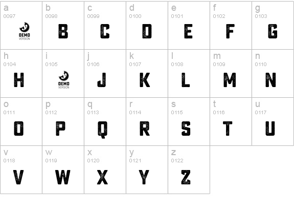 Sucrose Bold Two DEMO lowercase a-z preview
