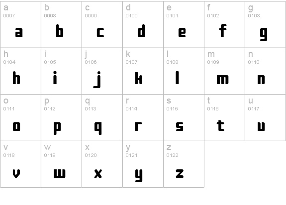 Sujeta Bold lowercase a-z preview