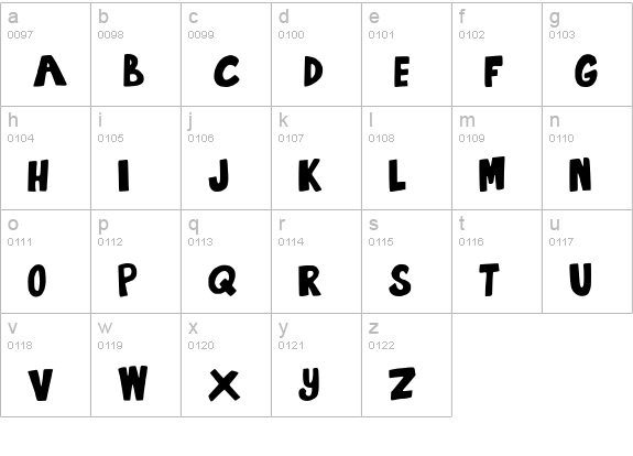 Summertime Lovin lowercase a-z preview