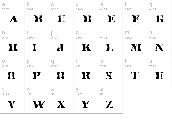 SundanceKid lowercase a-z preview