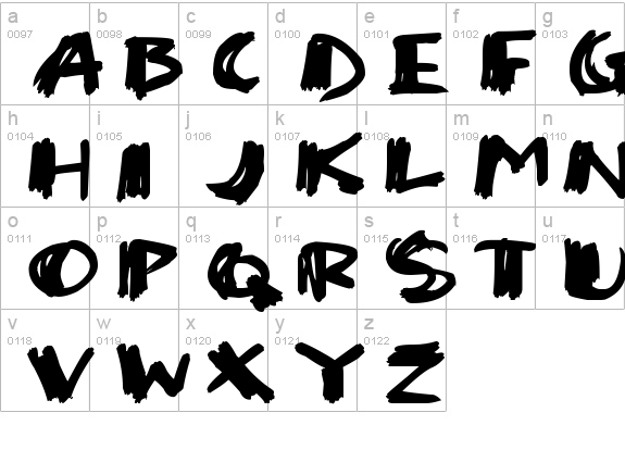 Super Sketch
 lowercase a-z preview