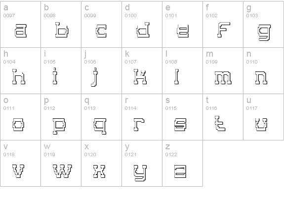 Superago 3D lowercase a-z preview