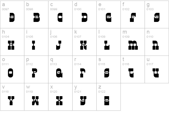 Superfly lowercase a-z preview