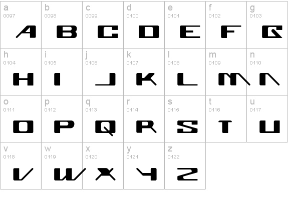 Superglue lowercase a-z preview