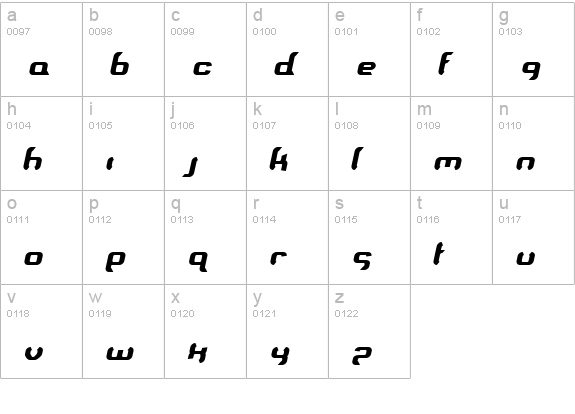 Supersoulfighter lowercase a-z preview