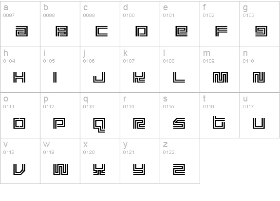 Supreme lowercase a-z preview