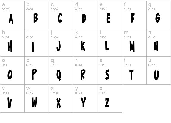 Surfer Shop BTN Cond Bold lowercase a-z preview