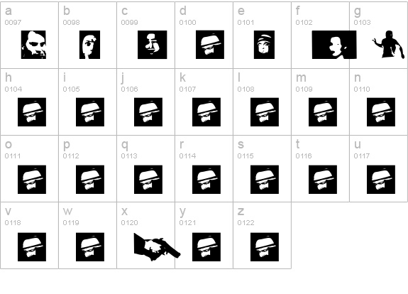 Surveillance-SuspiciousPeople lowercase a-z preview