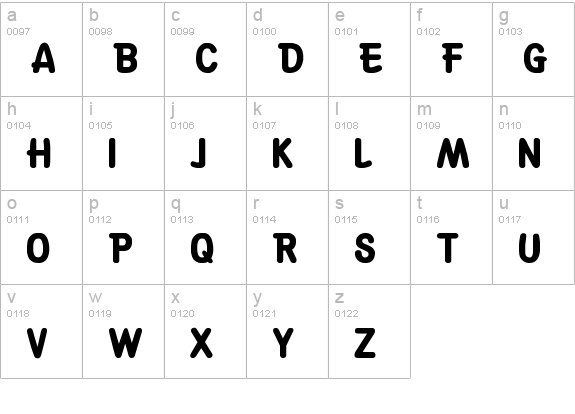 Suske & Wiske ÅÄÖ lowercase a-z preview