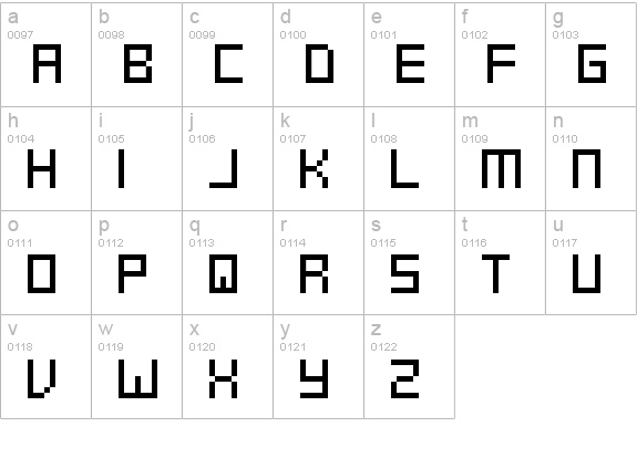 SWF!T_v01 lowercase a-z preview