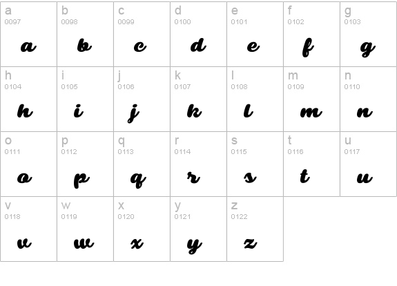 Swiftel Base DEMO DEMO lowercase a-z preview