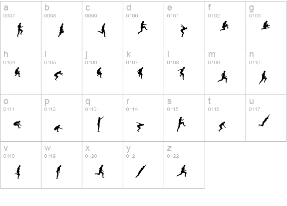 Swifty lowercase a-z preview