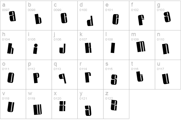 Swinger Casual lowercase a-z preview