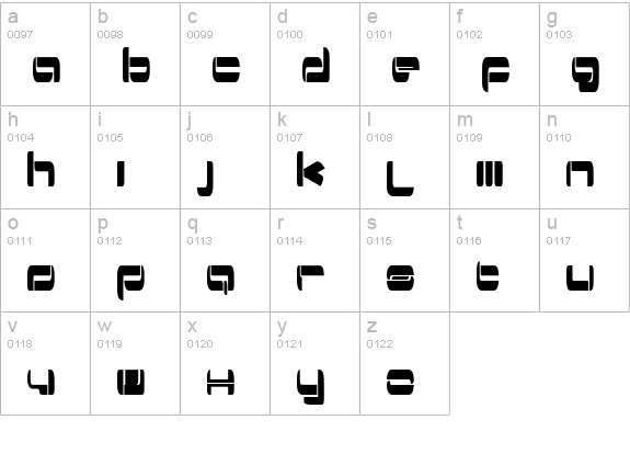 Switzerland lowercase a-z preview