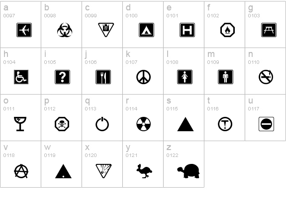 Symbolix - DGL lowercase a-z preview