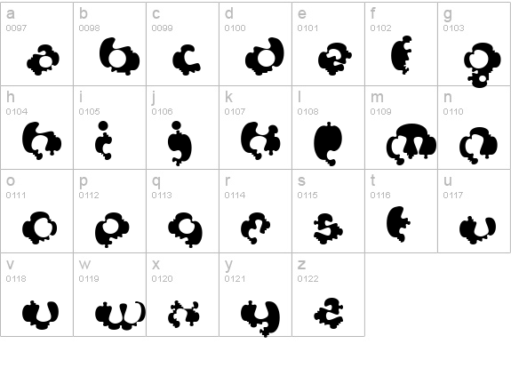 Syntosis lowercase a-z preview