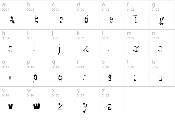 SyzygyElegantDisplay lowercase a-z preview