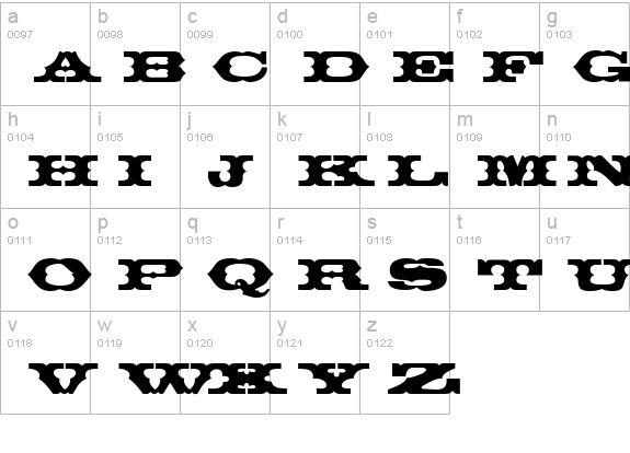 T720-Deco-Regular lowercase a-z preview