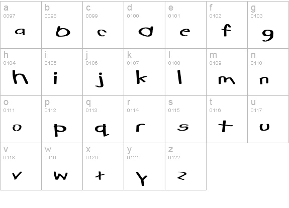 Tabatha Ex Bold lowercase a-z preview