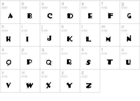 Taco Salad lowercase a-z preview